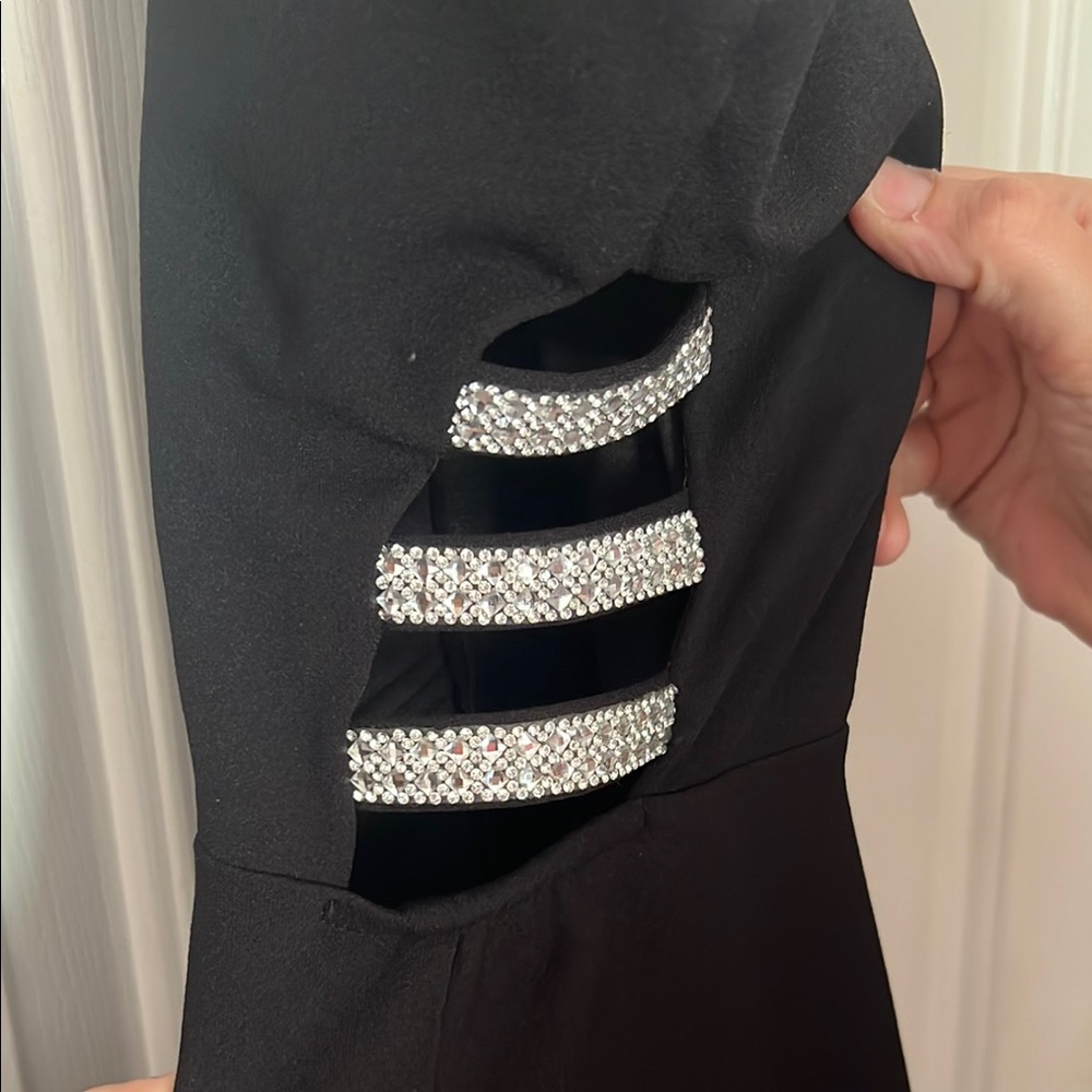 Speechless Black Backless Halter Bodycon Dress - Picture 3 of 4